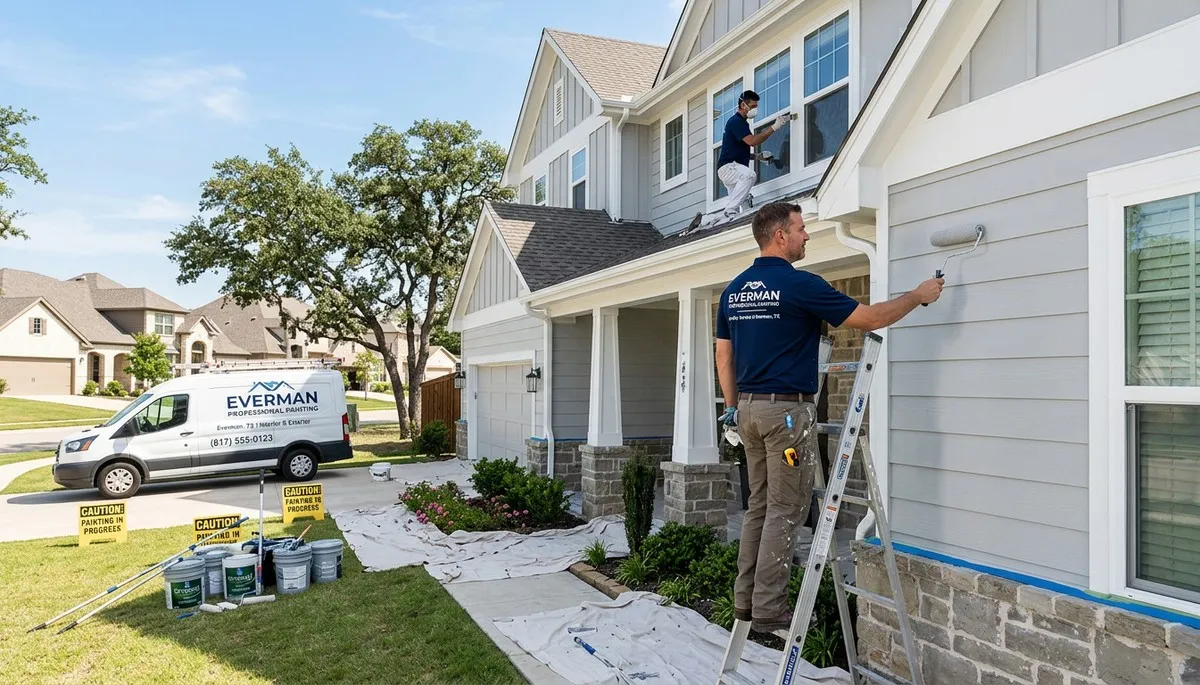 Professional house painters in Fort Worth TX providing expert residential painting services